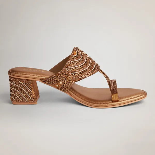 Noory_Embroidered_Kolhapuri_Heels_Antique_Antique