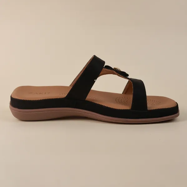 Strappy_Flat_Sandals_with_Gold_Metallic_Accent_-_Black