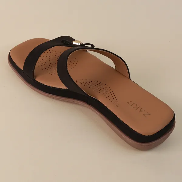 Strappy_Flat_Sandals_with_Gold_Metallic_Accent_-_Black