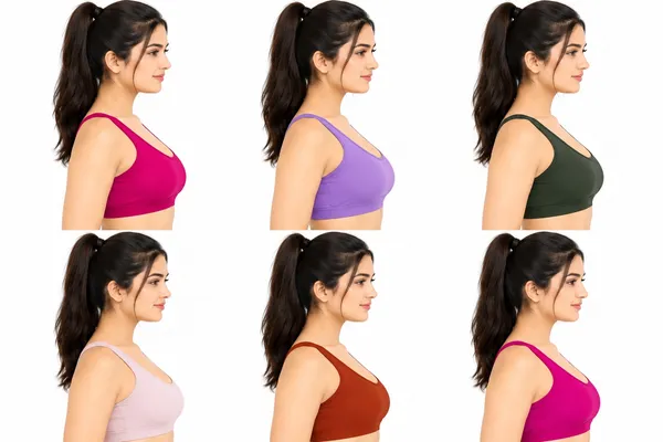 PREETU_STYLE_STUDIO_Women_Nylon_Free_Size_Sports_Bra_for_Gym,_Yoga_&_Everyday_Wear_(Pack_of_6)