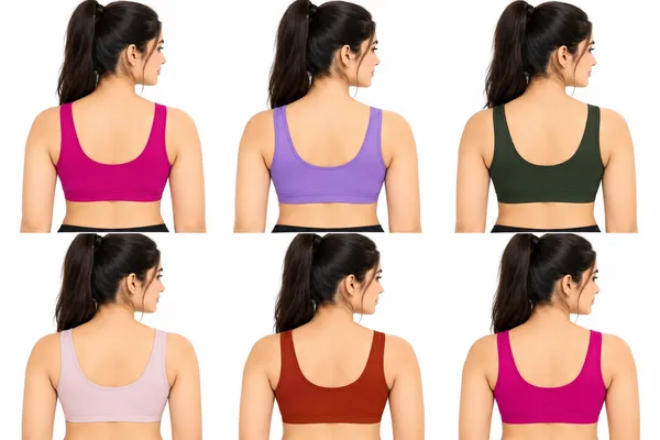 PREETU_STYLE_STUDIO_Women_Nylon_Free_Size_Sports_Bra_for_Gym,_Yoga_&_Everyday_Wear_(Pack_of_6)