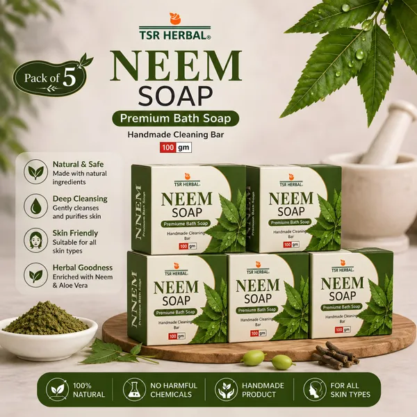 TSR_Herbal_Neem_Aloe_Vera_Bath_Soap_Pack_Of_5