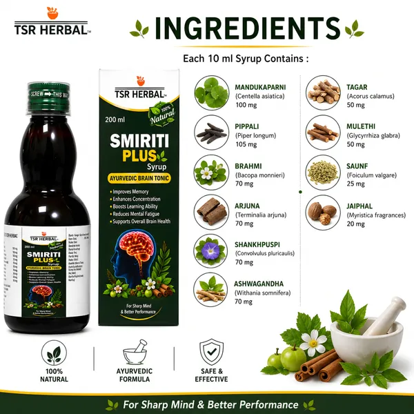 TSR_Herbal_Smiriti_Plus_Ayurvedic_Brain_Tonic_Syrup
