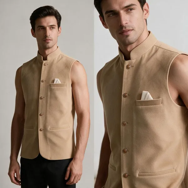 Beige_Mandarin_Collar_Nehru_Jacket_for_Men