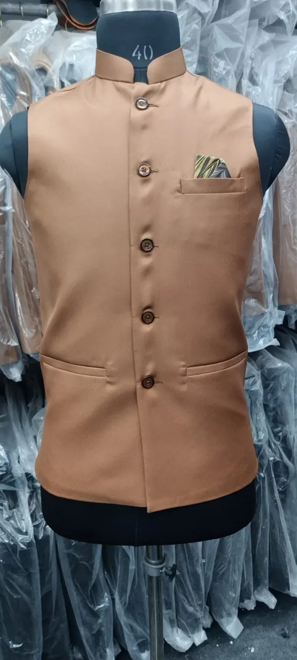 Tan_Nehru_Collar_Waistcoat_for_Men