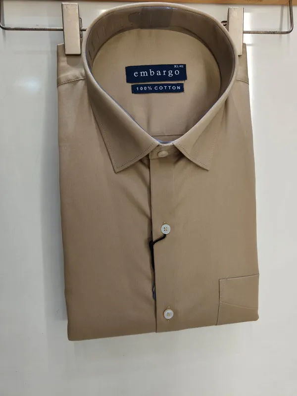 Beige_100%_Cotton_Formal_Shirt_for_Men