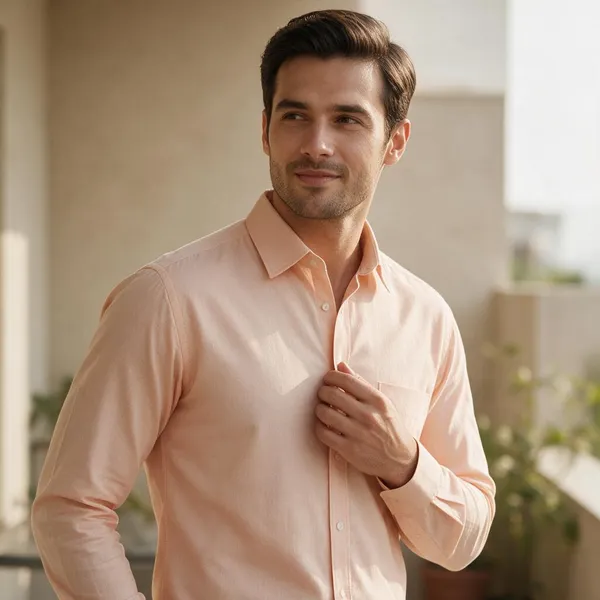Peach_100%_Cotton_Regular_Fit_Formal_Shirt_for_Men