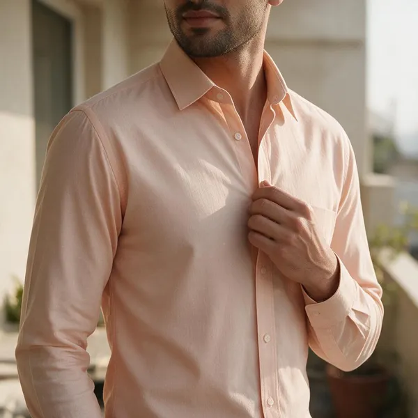 Peach_100%_Cotton_Regular_Fit_Formal_Shirt_for_Men
