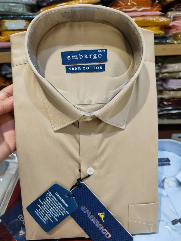 Beige_100%_Cotton_Formal_Shirt_for_Men