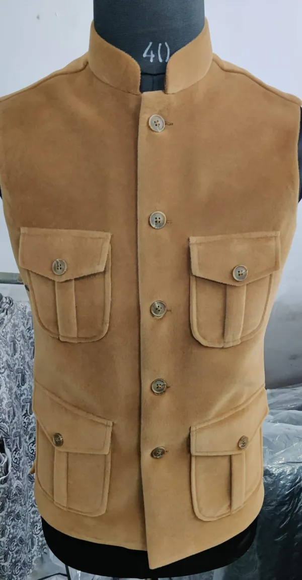 Tan_Textured_Nehru_Waistcoat_for_Men