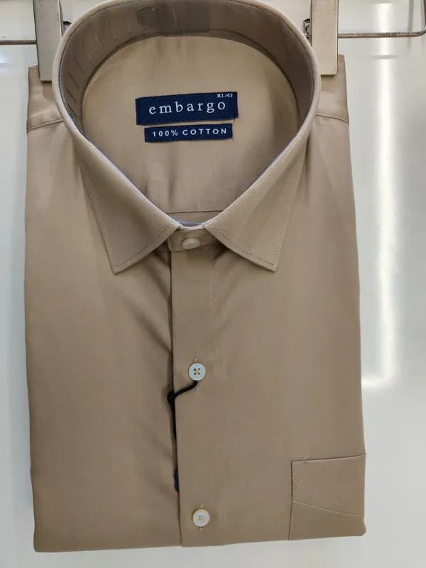 Beige_100%_Cotton_Formal_Shirt_for_Men