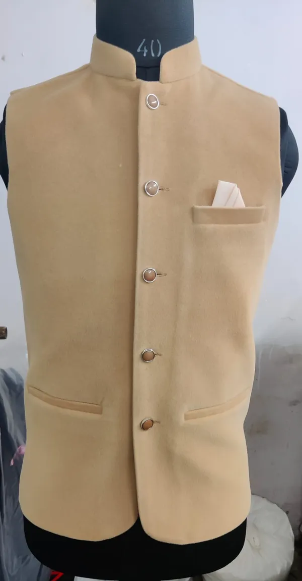 Beige_Mandarin_Collar_Nehru_Jacket_for_Men