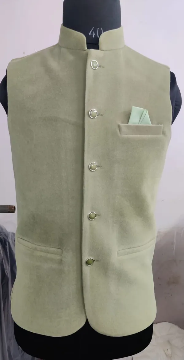 Beige_Textured_Mandarin_Collar_Waistcoat_for_Men