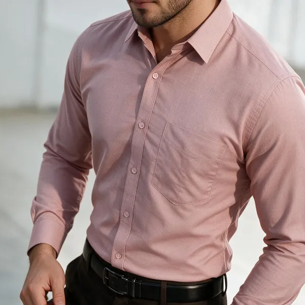 Pink_Textured_Regular_Fit_Shirt_for_Men