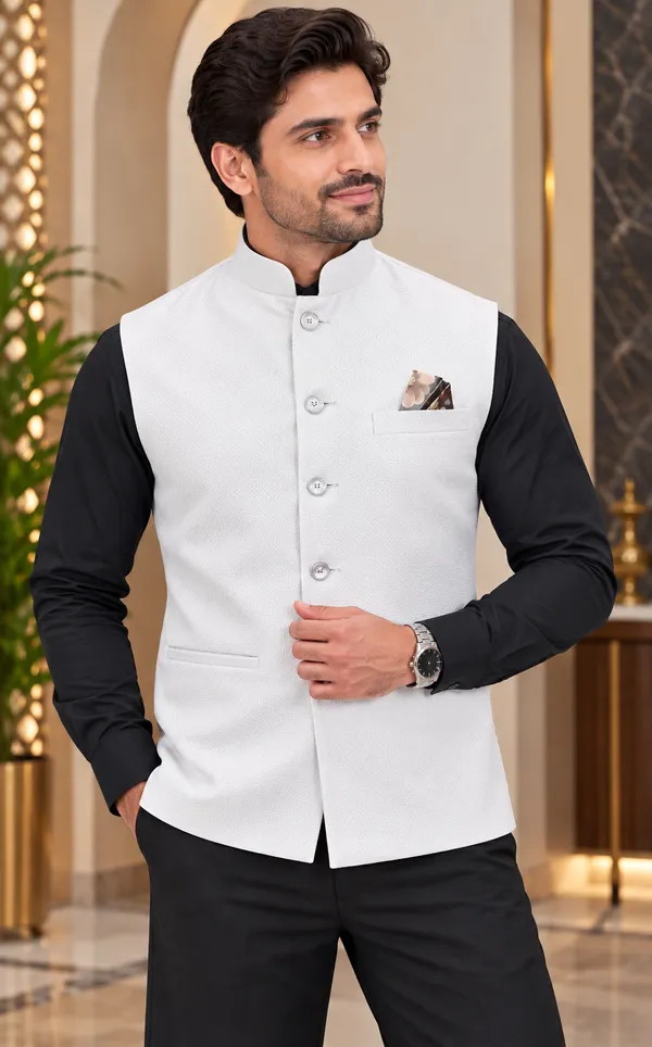 White_Textured_Nehru_Jacket_for_Men