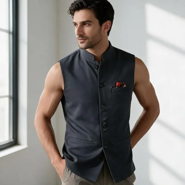 Grey_Mandarin_Collar_Waistcoat_for_Men