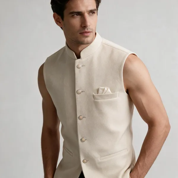 Cream_Band_Collar_Nehru_Jacket_for_Men