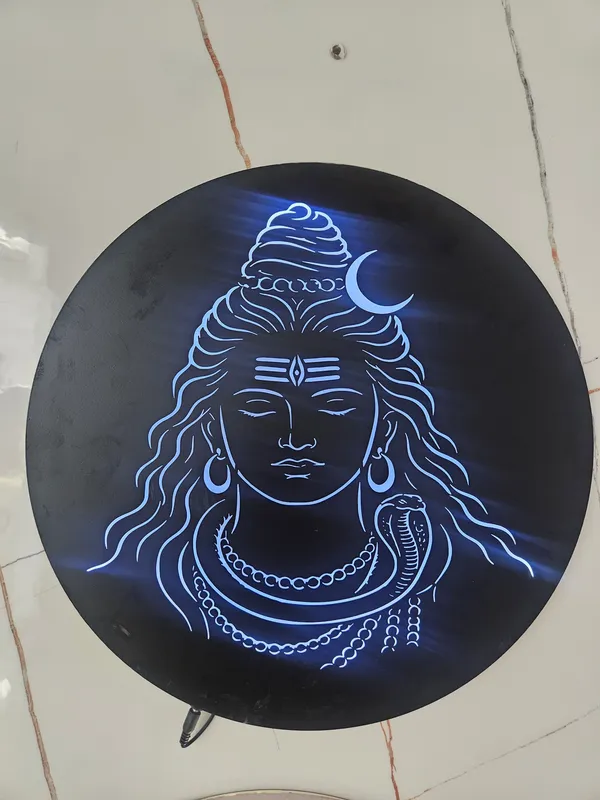 Metal_Devotional_Shiva_Round_LED_Wall_Light