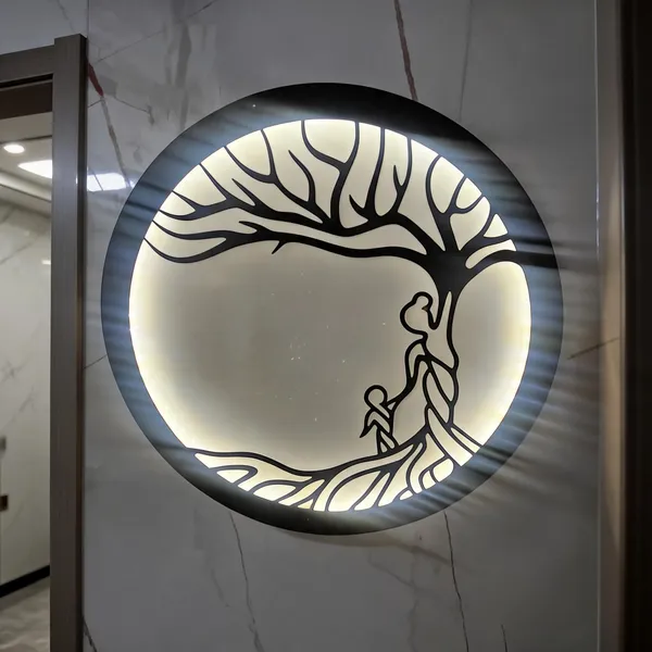 Metal_Decorative_Tree_Of_Life_Round_LED_Wall_Light