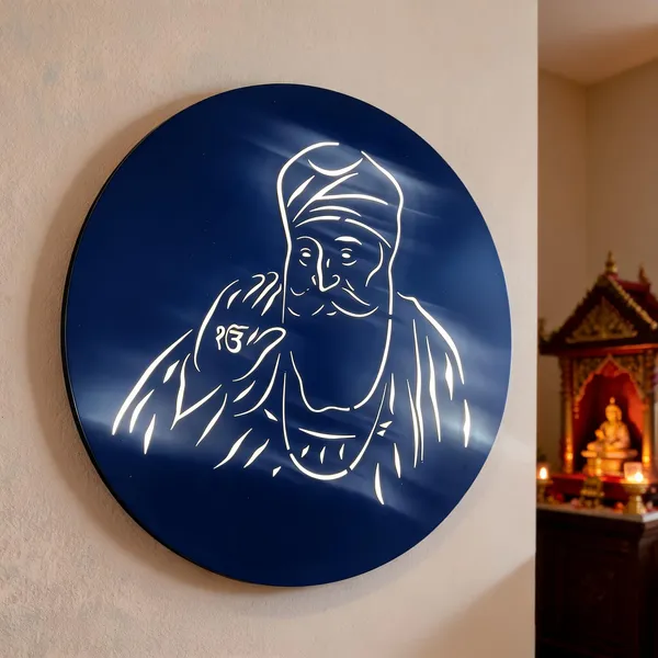 Metal_Round_LED_Sikh_Guru_Portrait_Wall_Decor