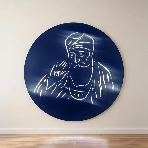 Metal_Round_LED_Sikh_Guru_Portrait_Wall_Decor