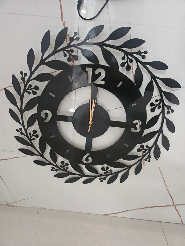 Metal_Decorative_Floral_Leaf_Pattern_Round_Wall_Sign