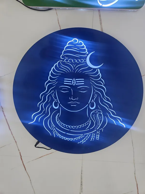 Metal_Devotional_Shiva_Round_LED_Wall_Light
