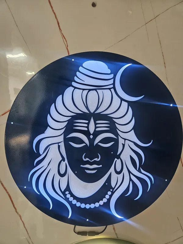 Metal_Devotional_Shiva_Round_LED_Wall_Light