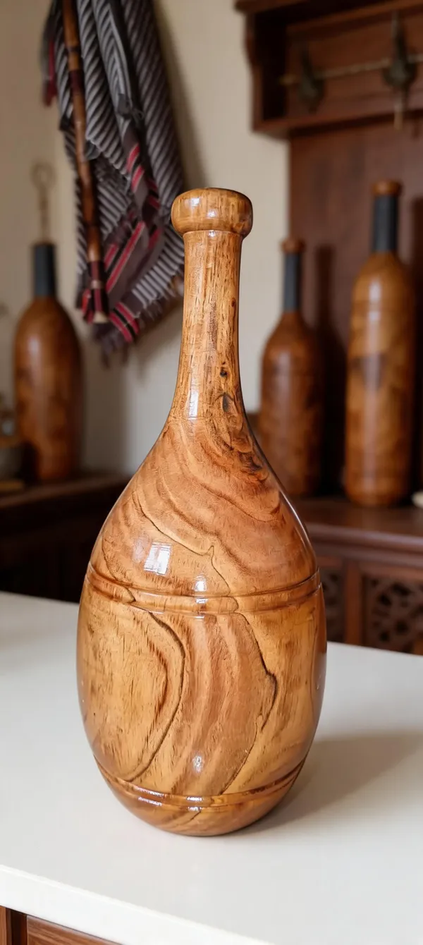 Wood_Traditional_Natural_Grain_Turned_Decorative_Vase
