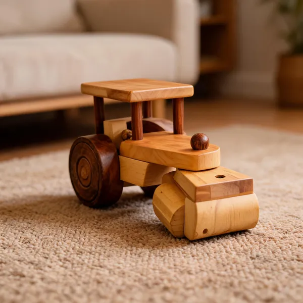 Wooden_Tractor_With_Canopy_Pull-Along_Toy