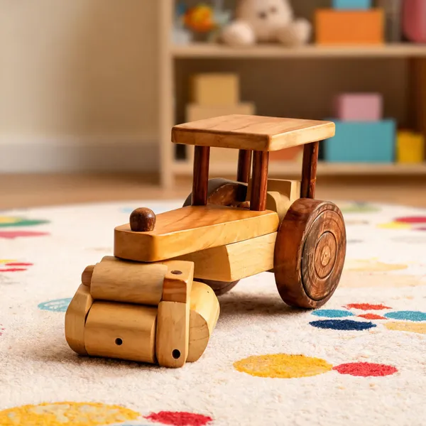Wooden_Tractor_With_Canopy_Pull-Along_Toy
