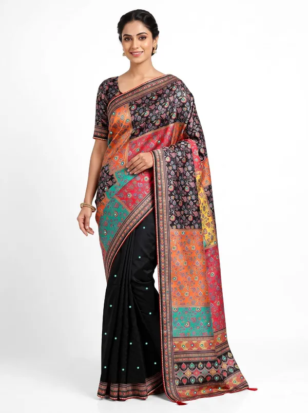 Black_Printed_Saree_For_Women