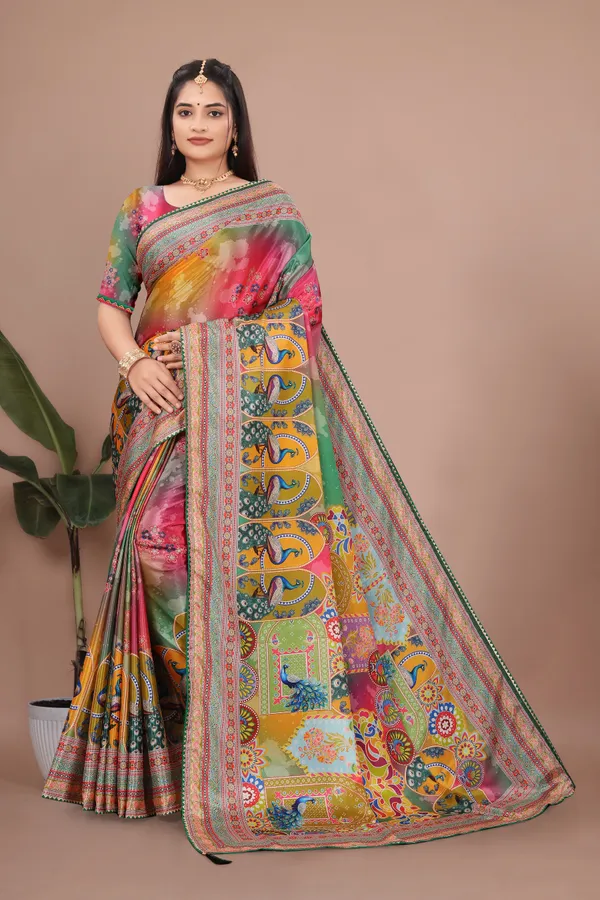 Multicolor_Printed_Saree_For_Women