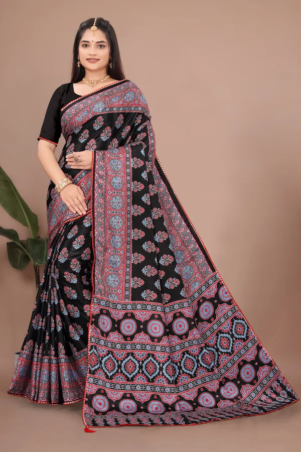 Black_Printed_Saree_For_Women