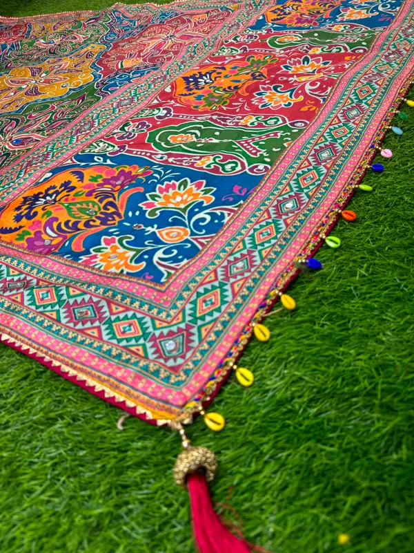 Multicolor_Printed_Embellished_Saree_For_Women