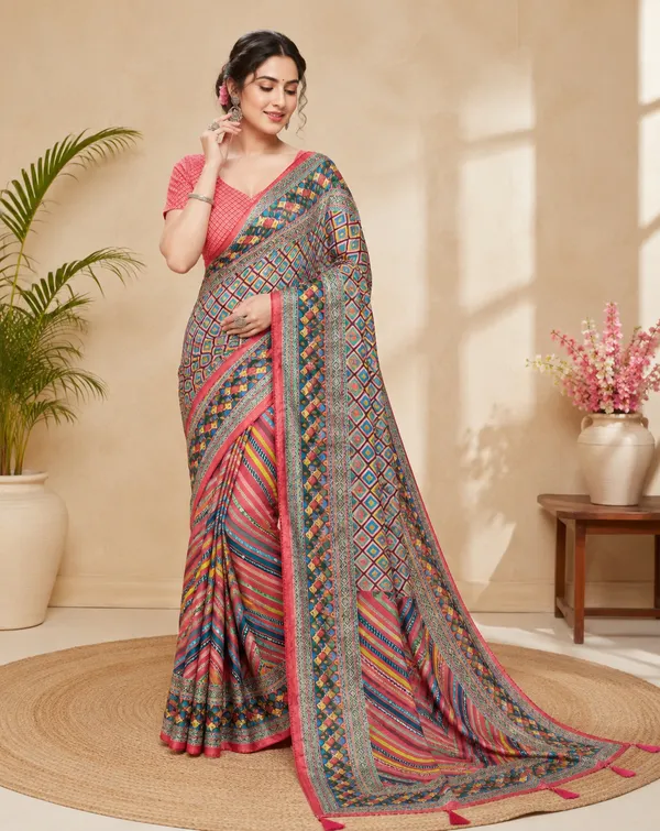 Multicolor_Printed_Saree_For_Women