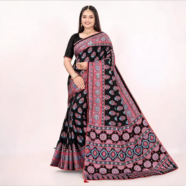 Black_Printed_Saree_For_Women