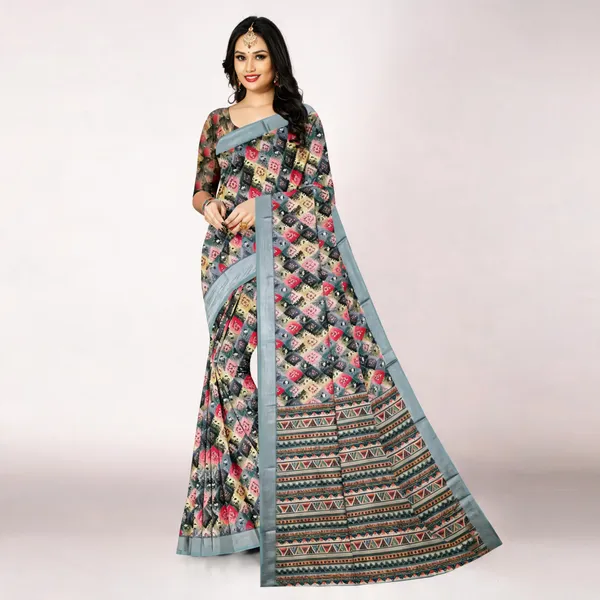 Multicolor_Printed_Saree_For_Women