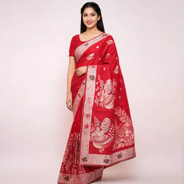 Red_Silk_Traditional_Saree_For_Women