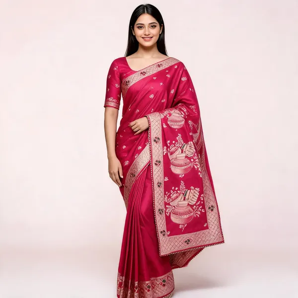 Magenta_Silk_Ethnic_Saree_For_Women