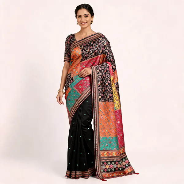 Black_Printed_Saree_For_Women