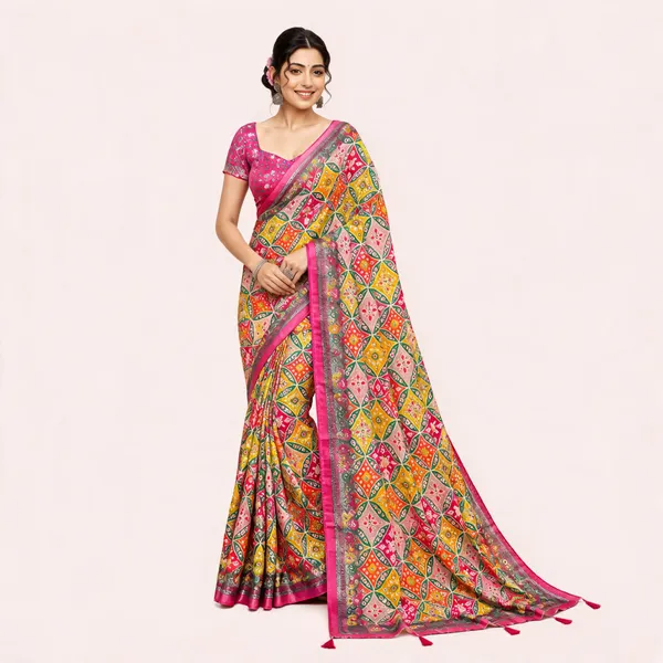 Multicolor_Printed_Saree_For_Women