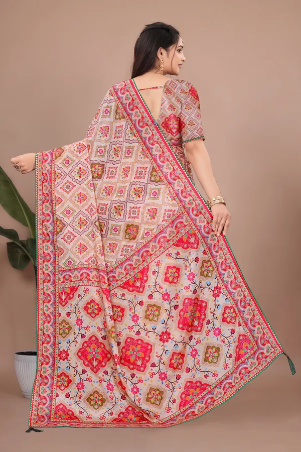 Beige_Printed_Saree_For_Women