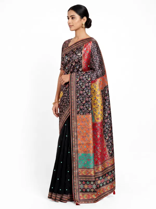 Black_Printed_Saree_For_Women