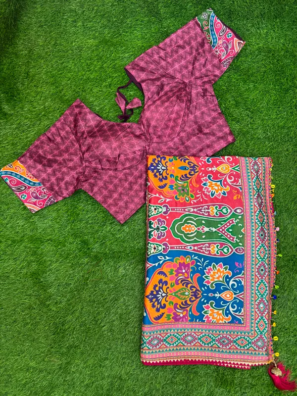 Multicolor_Printed_Embellished_Saree_For_Women