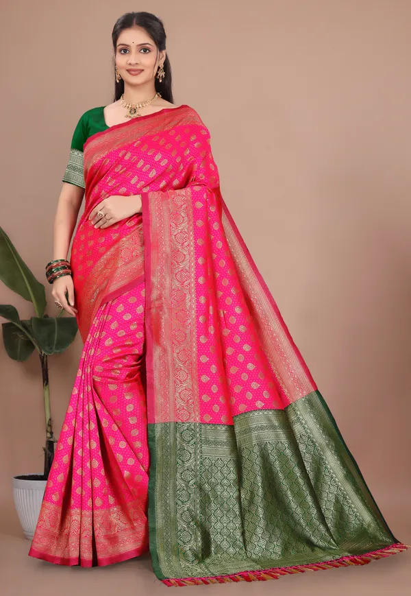 Pink_Woven_Traditional_Saree_For_Women