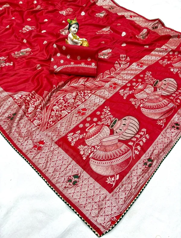 Red_Silk_Traditional_Saree_For_Women
