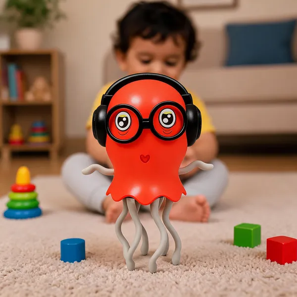 Red_Octopus_Character_Plush_Toy_With_Glasses_And_Headphones