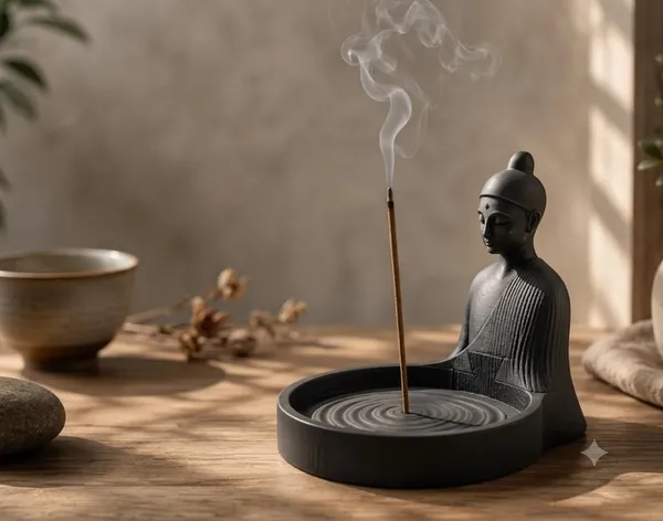 Plastic_Spiritual_Buddha_Black_Incense_Holder