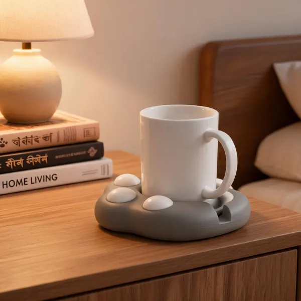 Plastic_Novelty_Cat_Paw_Grey_Cup_Holder